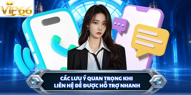 Các lưu ý quan trọng khi liên hệ để được hỗ trợ nhanh
